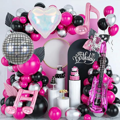 Music Party Decoration Music Note Balloon Disco Balloon Guitar Foil Balloon - Image 6