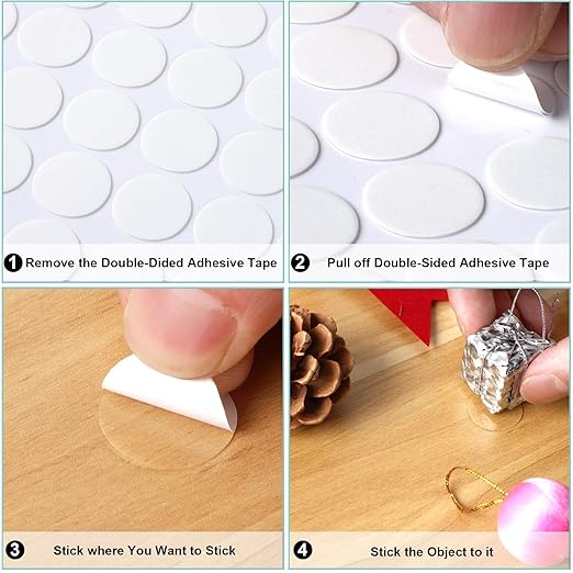 JANYUN 140 Pcs Adhesive Dots, Putty Clear Tack No Trace Small Tape Stickers | - Image 5