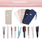 Hot Tools Organizer Heat Resistant Mat Case Hair Tools Holder Travel Bag Portable Hair Styling Tools Cover Pouch for Curling Iron,Flat Iron,Hair Straightener (Camel)