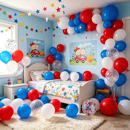 Red White Blue Balloon Arch, Patriotic Decorations - Image 4