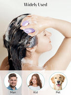 HEETA Scalp Massager Hair Growth 2-Pack, Soft Silicone Scalp Scrubber Shampoo Brush for Exfoliation Dandruff Removal Head Massage Stress Relax, Wet & Dry Use for Women Men Thick Thin Curly Hair Care