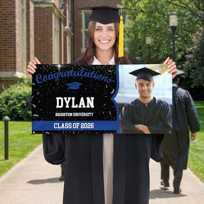 Graduation Banner, Personalized Image And Text - Image 2