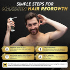 Elevate Hair Regrowth Treatment 5% Minoxidil Spray for Men - Clinically Proven Formula Fast Absorbing for Hair Loss and Growth Unscented Topical Hair Spray for Thinning & Balding Hair - Made in USA