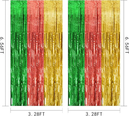 5 Pack Hawaii Backdrop Party Decorations Tinsel Curtain Summer Party Streamer - Image 7