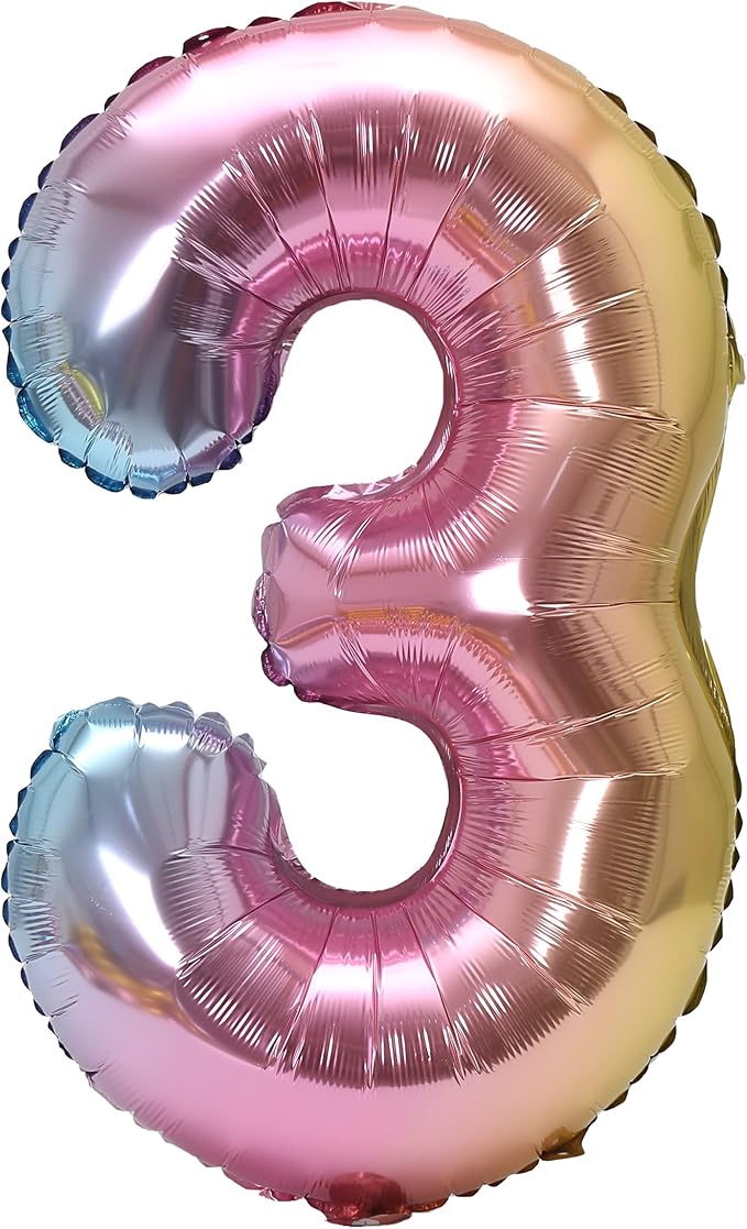 YPSelected 32 Inch Large Foil Helium Number Balloon Birthday Wedding Party 0-9 by YPSelected