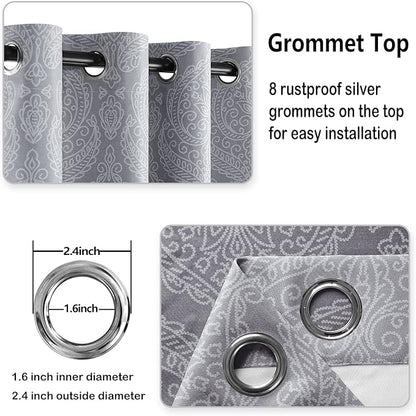 DWCN Extra Wide Ombre Blackout Curtains - Image 6
