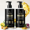 Tripeptide-Infused Hair Growth Biotin Shampoo and Conditioner Set, Onion Anti-Loss Volumizing Moisturizing Treatment for Soft Shine Hair, Dandruff Routine Rosemary Shampoo for Men and Women, 2x16.9oz