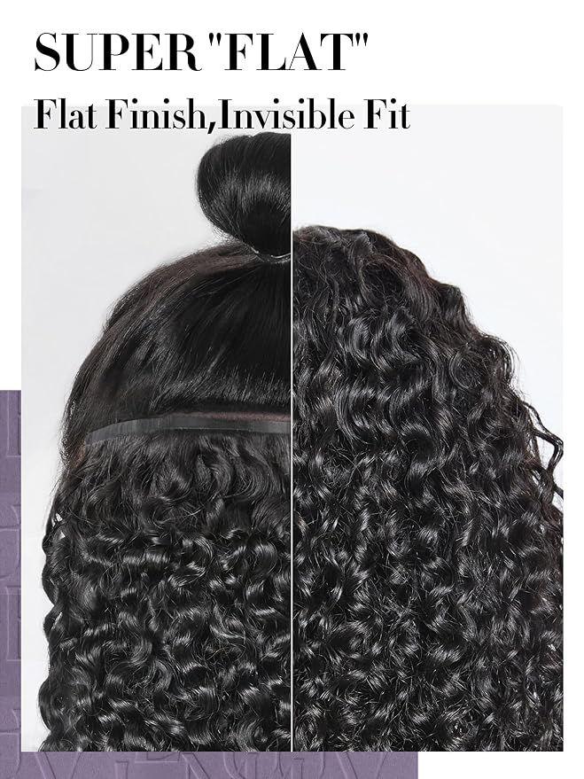 LUVME Burmese Curly Clip in Hair Extensions Real Human Hair Messy Curly Clip Ins Fullness with 1 Pack for Women Brazilian Remy Human Hair Natural Black 135g 18Inch