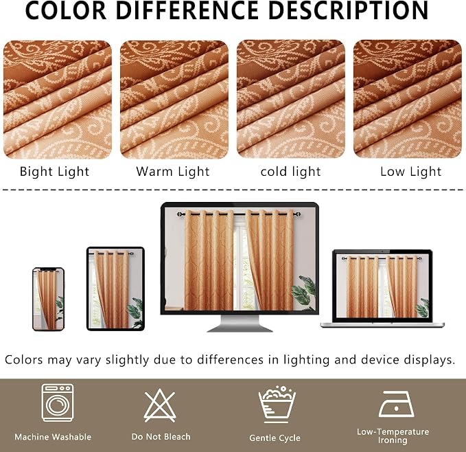 DWCN Full Blackout Curtains for Bedroom - Image 7