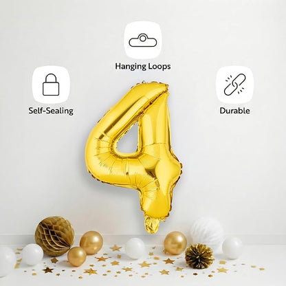 Restaurantware-Balloonify 16 Inch Number Balloon, 1 Digital Party Balloon - Image 4