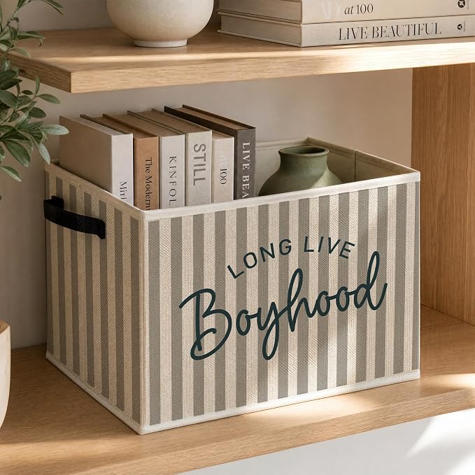 Boy Nursery Foldable Storage Bins Box - Image 3