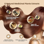 Limer Hair Dye Shampoo, Coffee Color 6-in-1 Natural Herbal Hair Color Shampoo, Semi-Permanent Gray Coverage with Pleasant Scent, Ammonia-Free Formula for Women & Men (460ml/15.55fl oz)