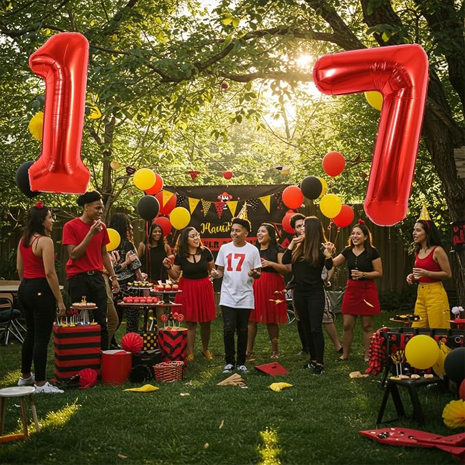 40 Inch Red Foil Number 7 Balloon - Image 6