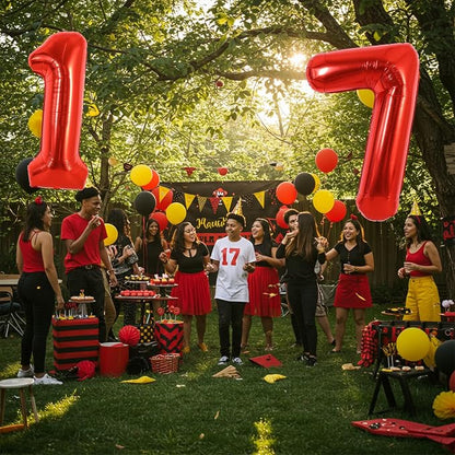 40 Inch Red Foil Number 7 Balloon - Image 6