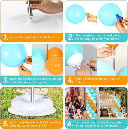 2 Sets Adjustable Balloon Column Stand Kit - Image 4