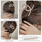 Big Hair Claw Clips Medium Size Butterfly Hair Clips for Women 3.15" Strong Hold Non-slip Jaw Clips Hair Accessories for Long Thick Thin Hair 6 Pcs