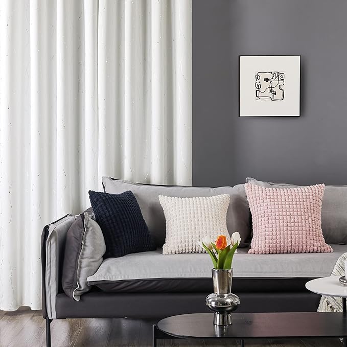 Deconovo Living Room Curtains 95 Inches Long, Thermal Insulated, Room Darkening - Image 4
