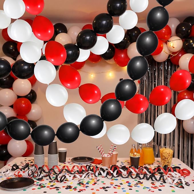 100 Pcs Link Balloon Quick Linking Latex Connected Balloons Linkable - Image 8