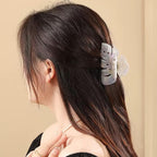 Hair Clips for Women,3.5 Inch Leaf Acetate Strong Hold Hair Claw Clip,Unique Cute Stylish Hair Accessories Winter Decor New Year Birthday Gift for Girls Wife Mother Family Thick Thin Hair(3 PCS)