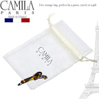 Camila Paris CP2801 French Hair Barrette Clip for Girls, Handmade, Tokyo, Metal-Free Closure Strong Hold Grip Hair Clips for Women, No Slip and Durable Styling Girls Hair Accessories, Made in France