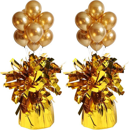 2 Pcs Balloon Weights Gold Metallic Anchor Balloon Holder by Unknown