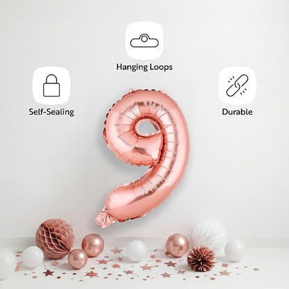 Restaurantware-Balloonify 16 Inch Number Balloon, 1 Digital Party Balloon - Image 4