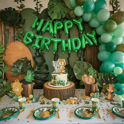 Happy Birthday Balloon Banner Set -16 Inch Foil Letters Balloons, Reusable - Image 6
