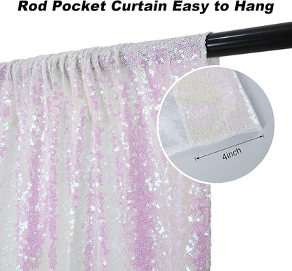 Juya Delight 6FT X 8FT Non-Transparent Sequin Photography Backdrop - Image 3