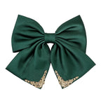 Vintage Palace Style Hair Barrette for women, SHE'S FREE STYLE JUST FOR YOU 14k Gold Plating Bow Hair Clip with Elegant Pearl, Retro Versailles Hair Accessories