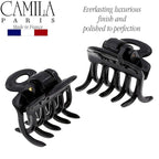 Camila Paris CP2/2 French Hair Clip for Women, Set of 2 Small 1 inch Girls Hair Claw Clips Jaw Fashion Durable and Styling Hair Accessories for Women, Strong Hold No Slip Grip, Made in France