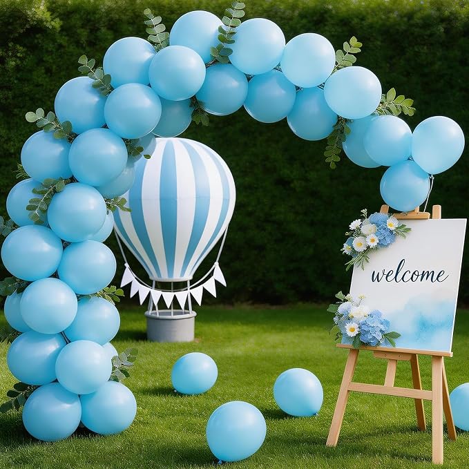 LOLStar Macaron Blue Balloons, 12 inch Latex | Graduation, Baby Shower - Image 5