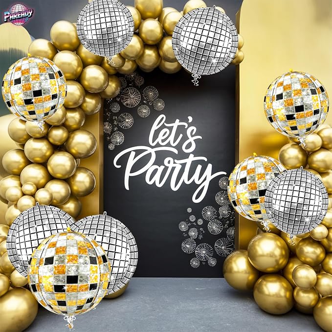 6pcs 22 Inch Multicolor Disco Ball Balloons - Image 6