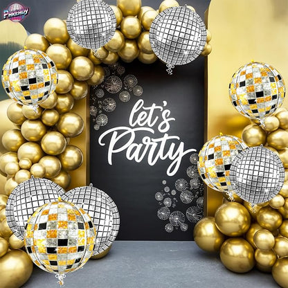 6pcs 22 Inch Multicolor Disco Ball Balloons - Image 6