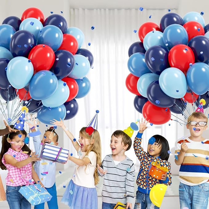 60pcs Red and Blue Balloons 12inch - Image 7