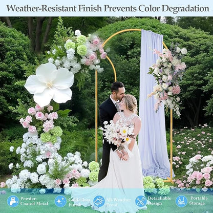 7.2FT 6FT Wedding Arch Backdrop Stand - Image 5