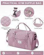 Gym Bag Womens,Travel Duffel Carry on Bag Sport Tote Bag Weekend Overnight Bag