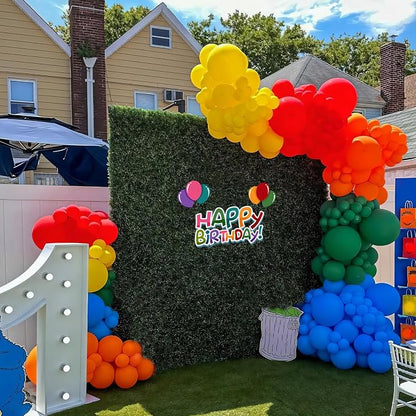 Colorful Balloons Different Sizes 135pcs 18 12 10 5 Inch Rainbow Balloons Arch - Image 4