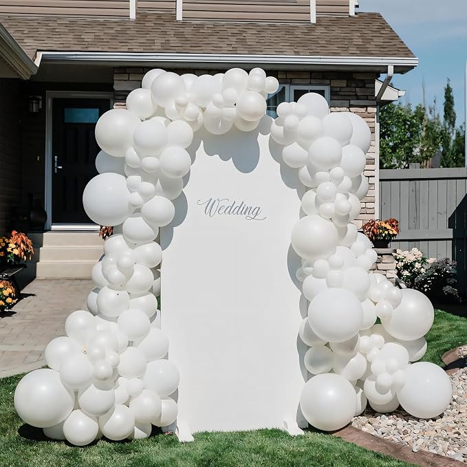 110pcs White Balloons 12 Inch White Latex Balloon Garland Arch Kit - Image 4