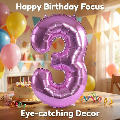 YPSelected 32 Inch Large Foil Helium Number Balloon Birthday Wedding Party 0-9 - Image 3