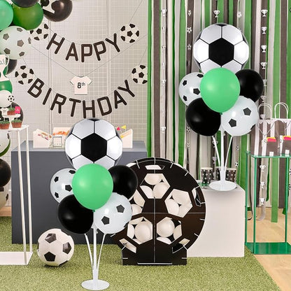 4 Sets Soccer Party Balloons Stand Kit, Soccer Party Balloon Centerpiece - Image 5