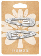 Hair Clip, 2Pcs 2.4Inch Rhinestone, Silver, Hair Barrettes for Women Girls Bridal, Wedding, Party, Prom