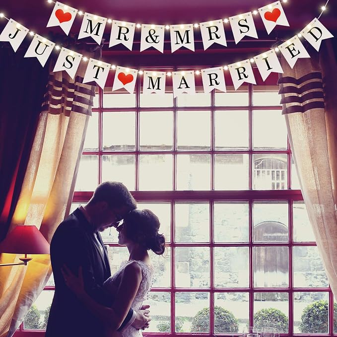 Mudder Mr and Mrs Just Married Banner - Image 4