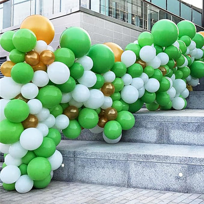 135pcs Green Balloons Different Sizes 18" 12" 10" 5" Latex Balloon Garland Arch - Image 4