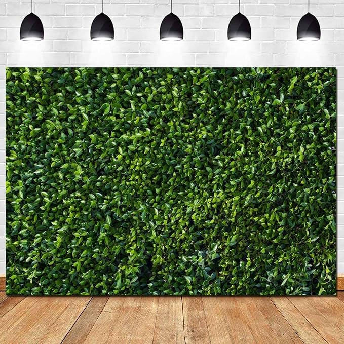 Nature Spring Green Leaves Theme Photo Background Wedding Birthday Party by HQM