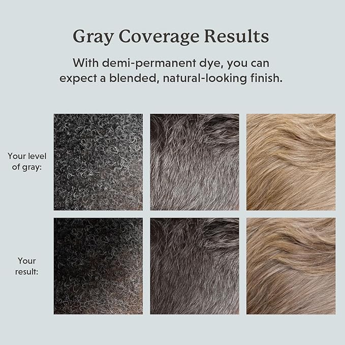 Hair & Beard Color for Blending Grays 2 pack - Medium Natural Golden Brown - Ammonia-Free Complete Men’s At-home Beard & Hair Dye Kit, Professional-grade Demi-Permanent Hair Color (5.03)