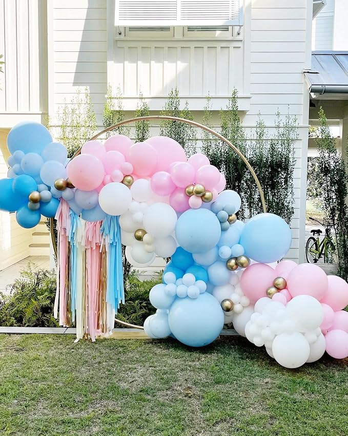 Pink and Blue Balloons Garland Kit, Baby Shower, Gender Reveal Party Decoration - Image 4