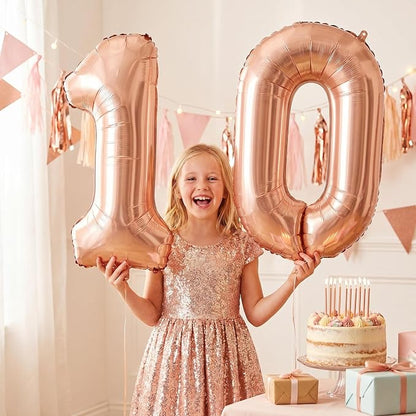 YPSelected 32 Inch Large Foil Helium Number Balloon Birthday Wedding Party 0-9 - Image 2