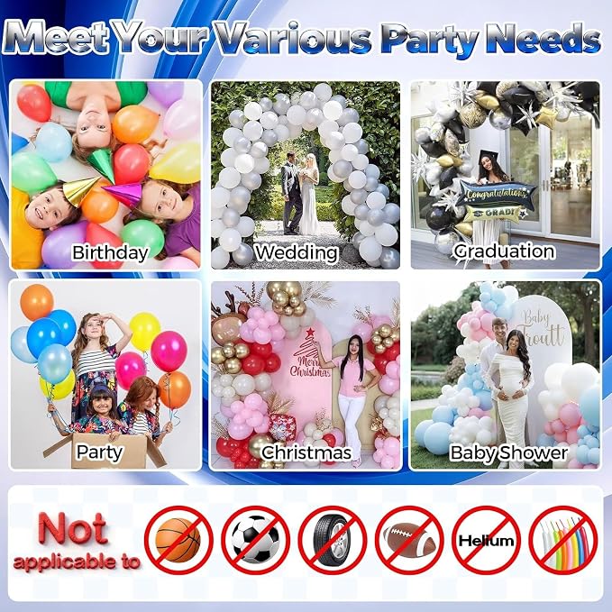 Electric Balloon Pump, 3-in-1 Portable Air Pump - Image 5