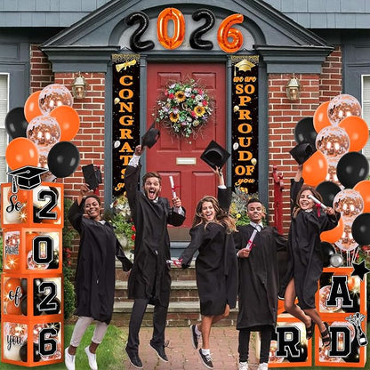 2026 Graduation Balloon Boxes Decorations – Clear Balloon Box Stack - Image 5