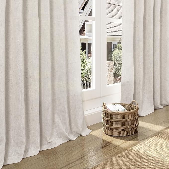 Pearl White Curtains 90 Inches Long - Image 5